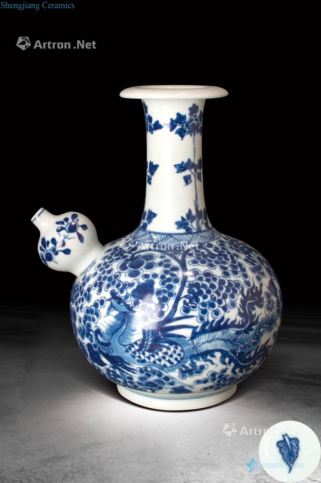 The qing emperor kangxi porcelain grain jun bottle