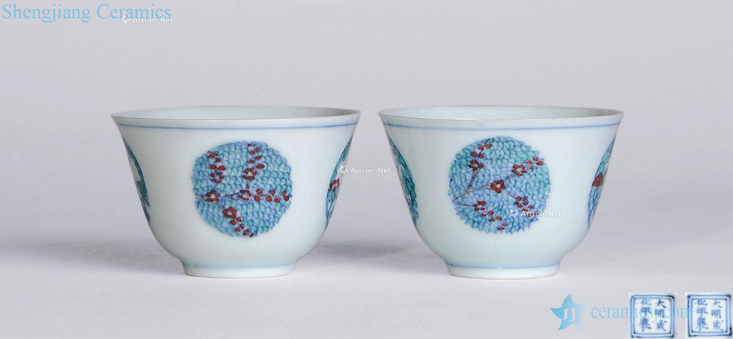The qing emperor kangxi bucket CaiTuan pattern (a) small cup