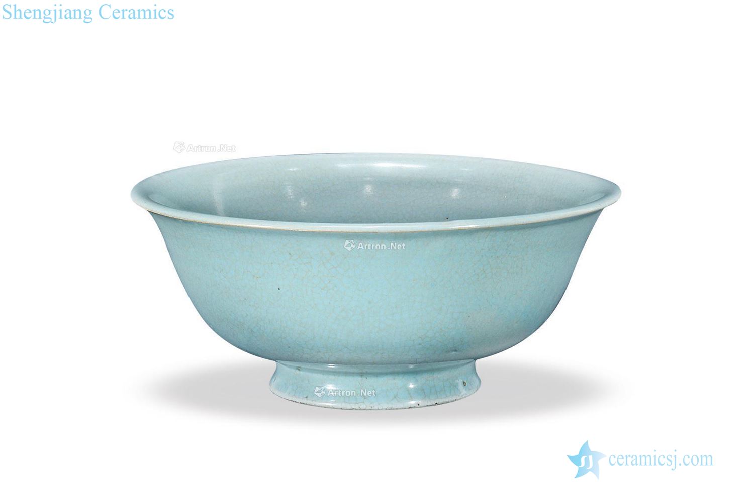 Your kiln azure glaze mouth bowl