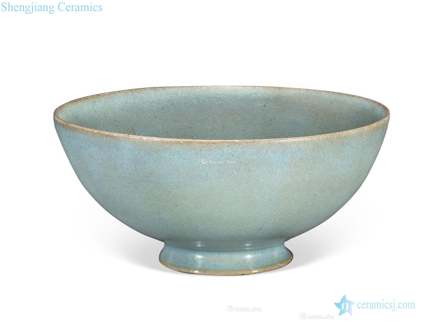 Northern song dynasty middle-late Your kiln azure glaze lohan ring foot bowl