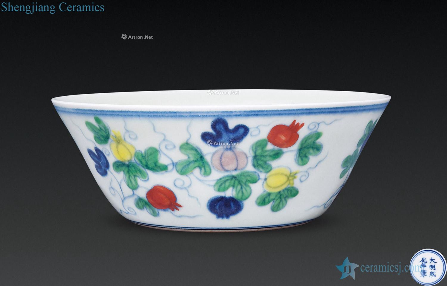 You fight exotic flowers and bright lines lie the foot bowl