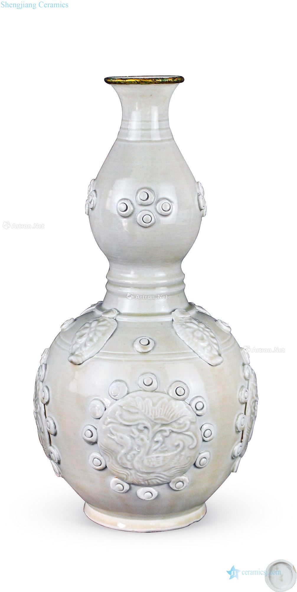 Northern song dynasty kiln heap flower bottle gourd
