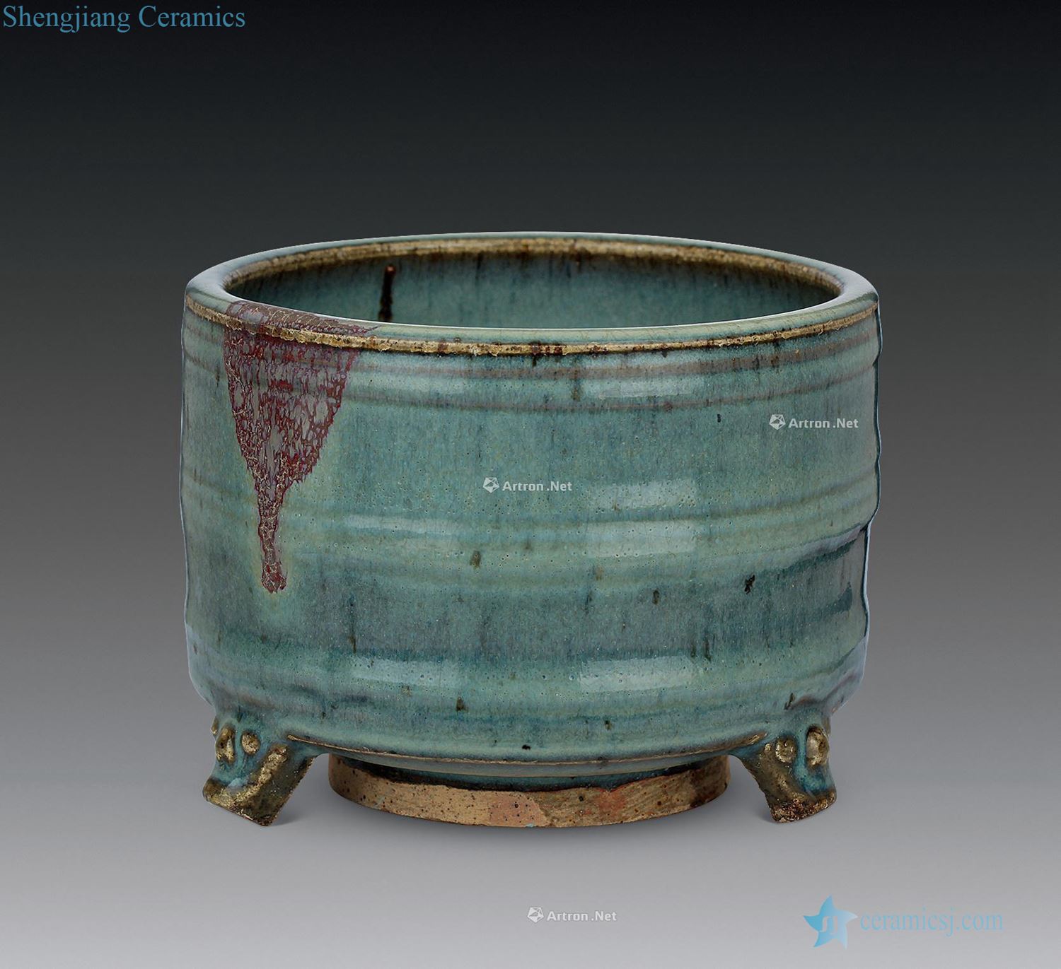 Ming Both kiln three-legged censer