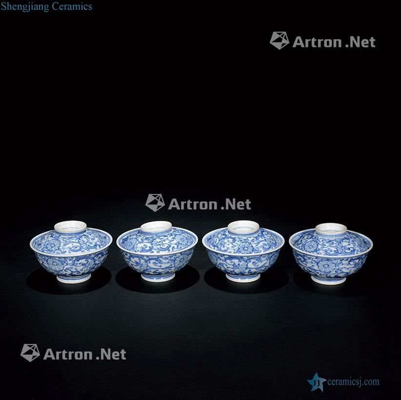 Mid qing Blue and white tureen (a)
