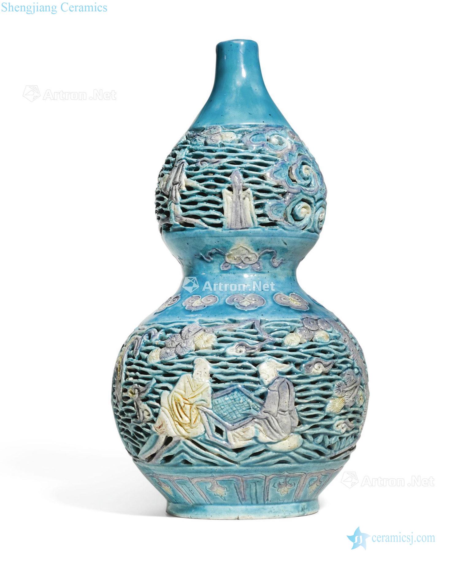 The 16th century Ming Methods China engraved look to raise chart gourd bottle