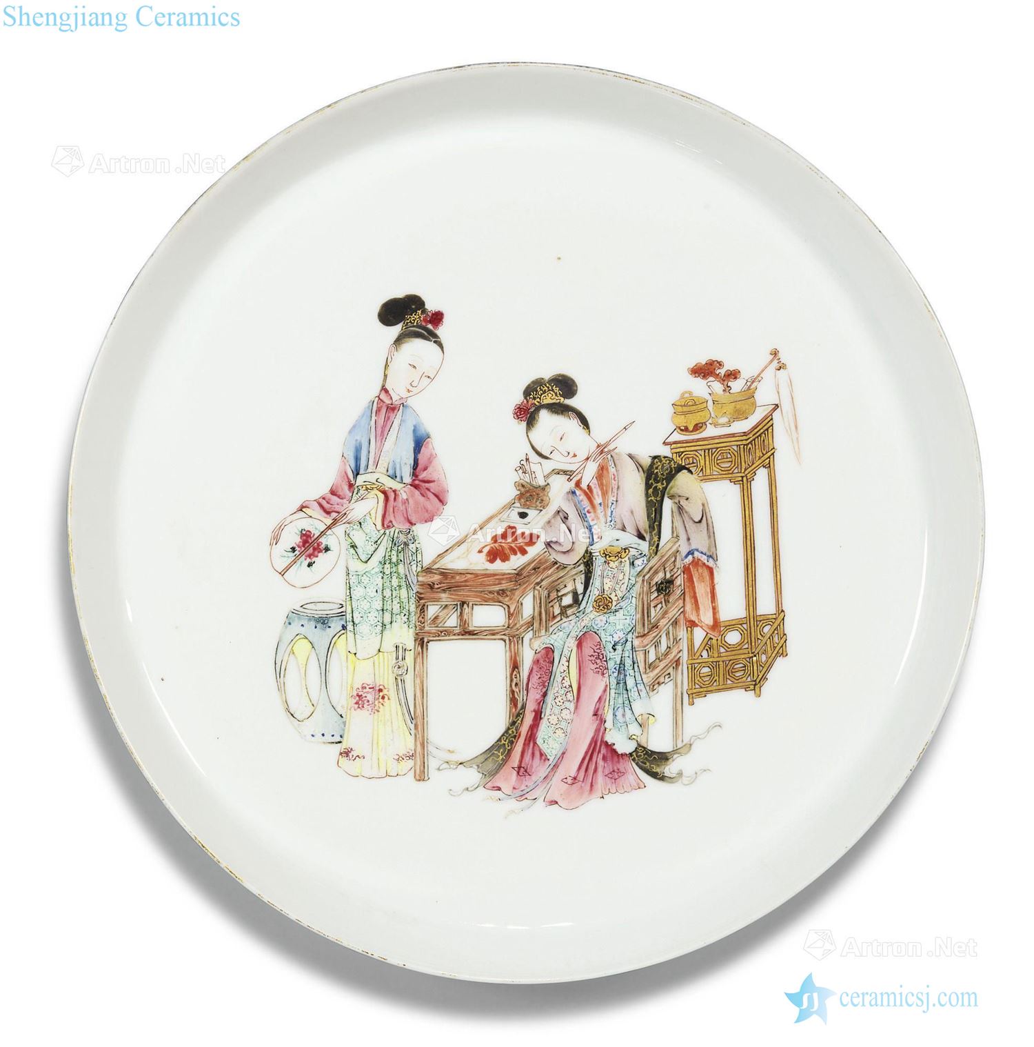 Qing yongzheng pastel had disk