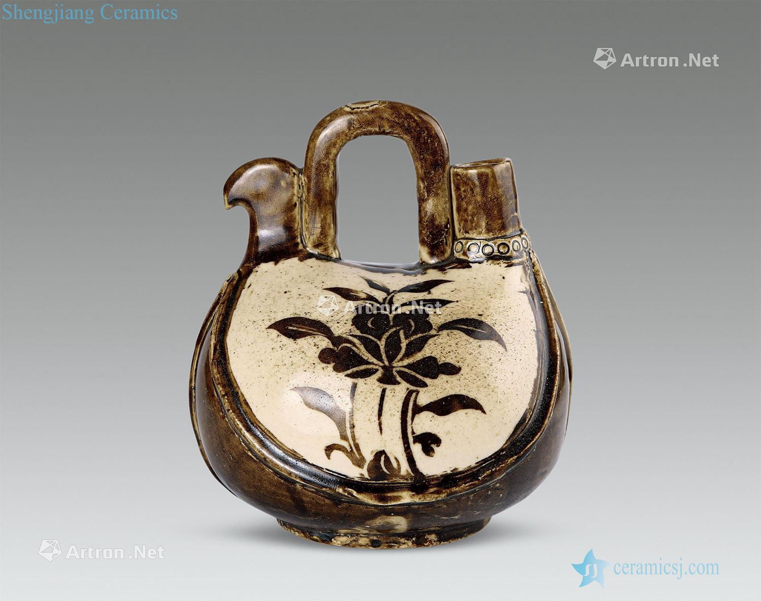 In the Ming dynasty Kiln craft girder pot
