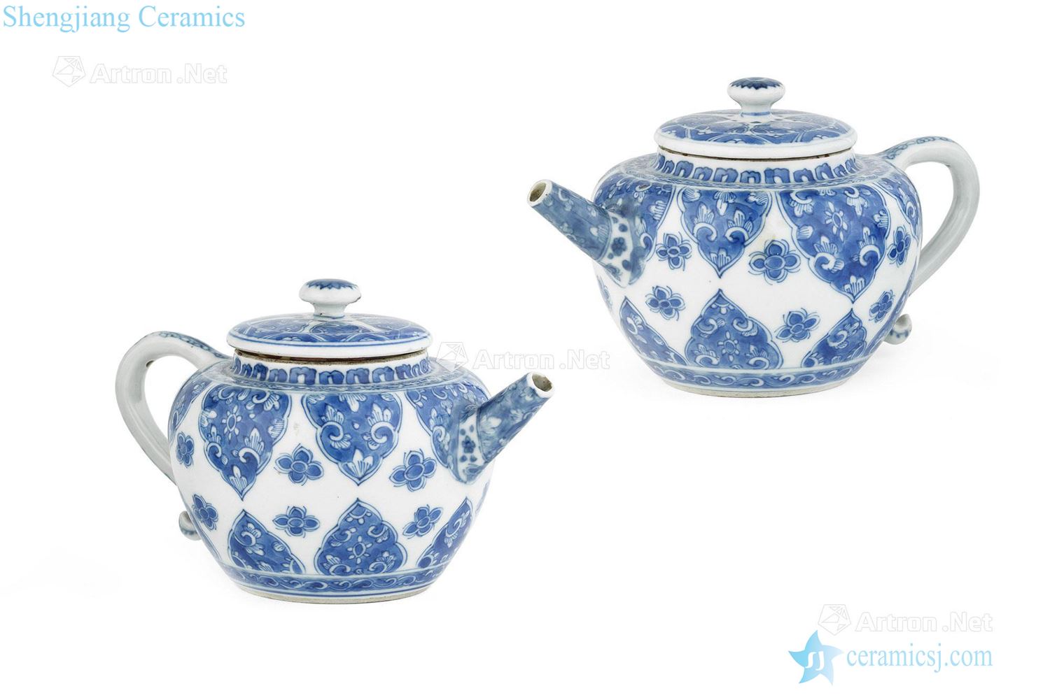 Blue and white in the qing emperor kangxi lines (a) the teapot