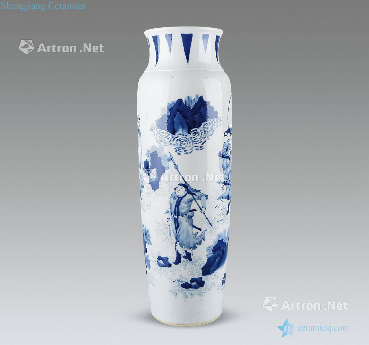 Stories of Ming dynasty blue and white tube bottles