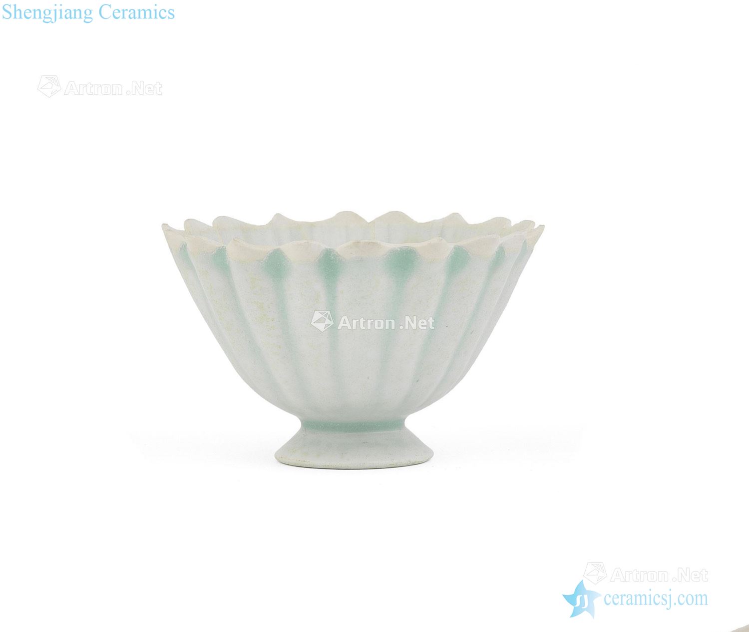 The song dynasty Green chrysanthemum petals cup craft