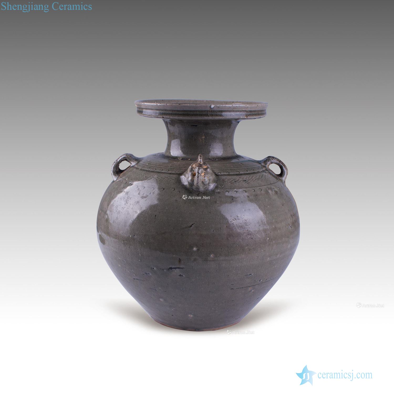 Department of eastern jin yue ware double tail of pot