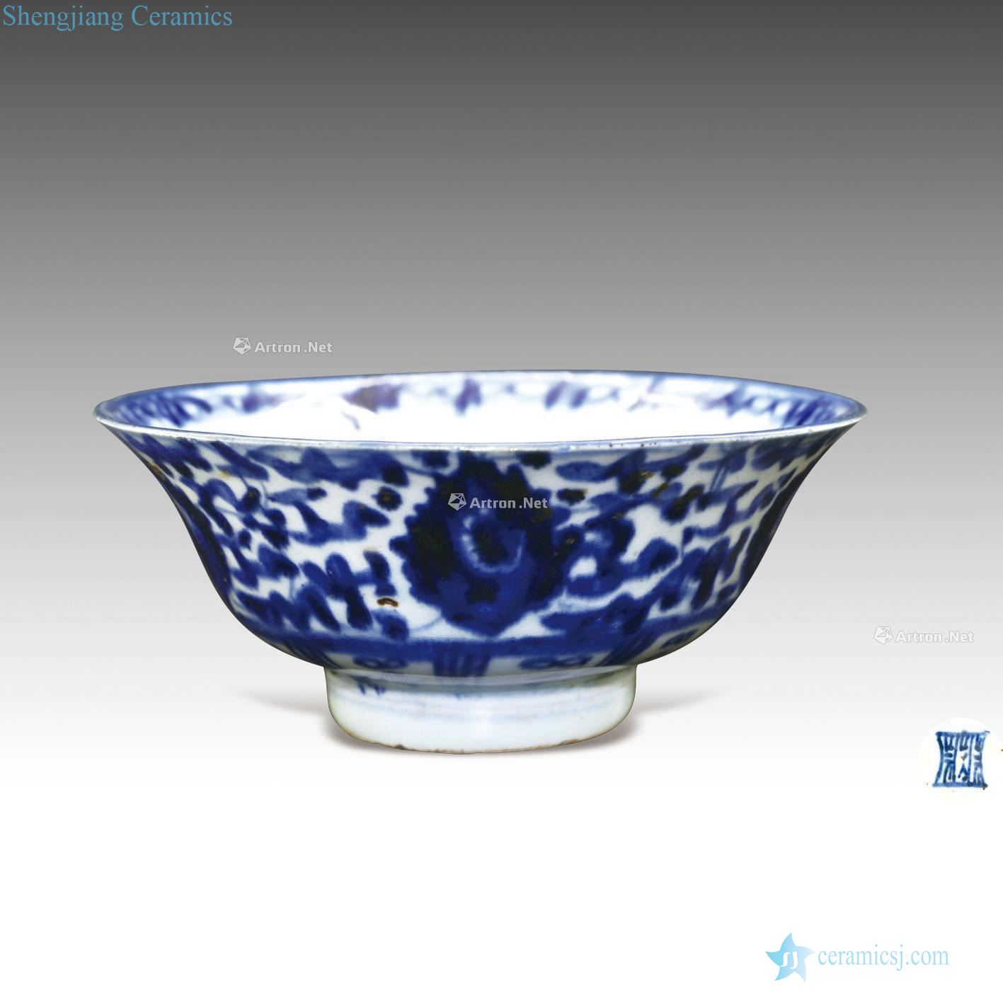 Mid qing People kiln porcelain bowl