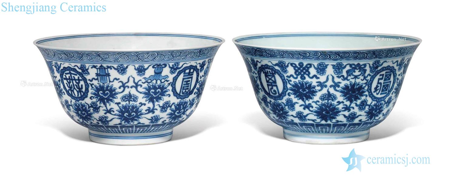 Qing daoguang Blue and white stays in bowl (a)