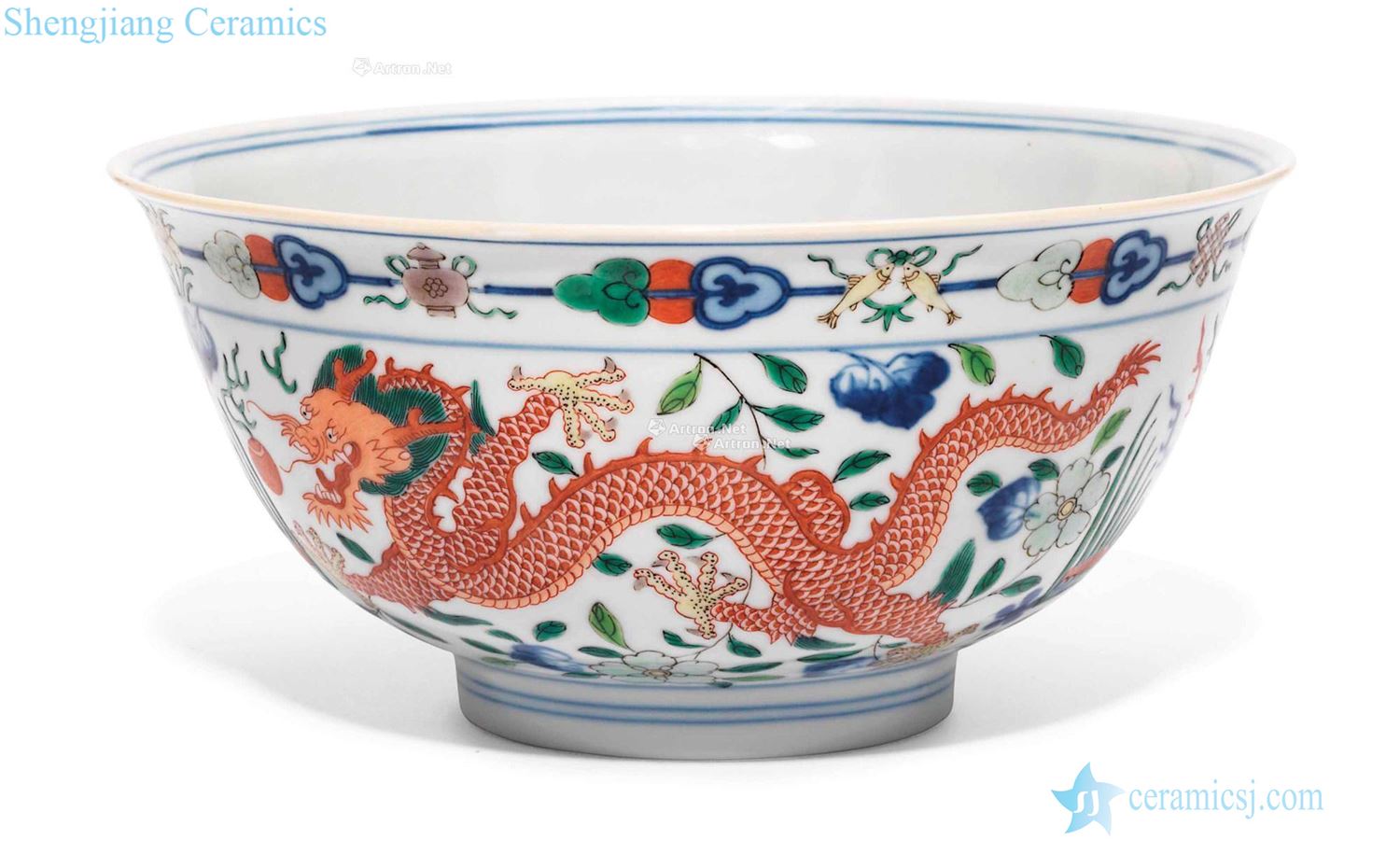 Qing qianlong Longfeng green-splashed bowls