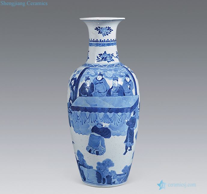 Qing guangxu Character lines to goddess of mercy bottle