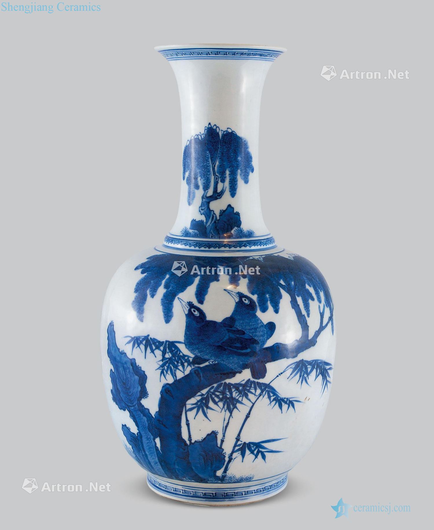 In the 18th century Blue and white porcelain of beaming