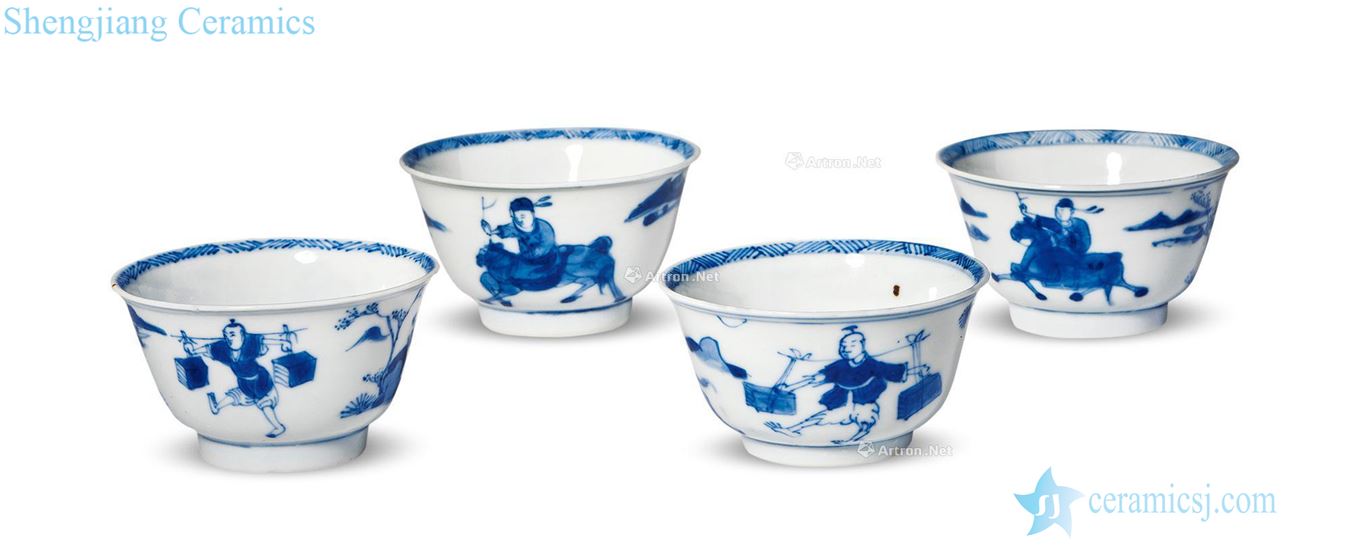 Kangxi porcelain went to descend figure left koubei (four)