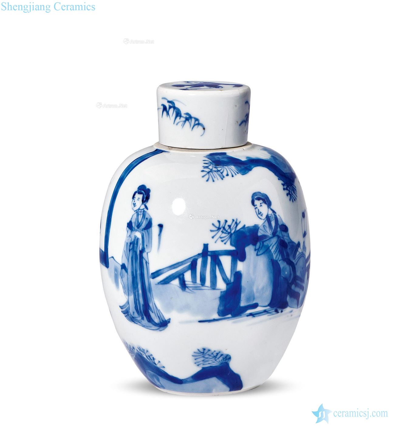 Kang xi had tea canister (large)