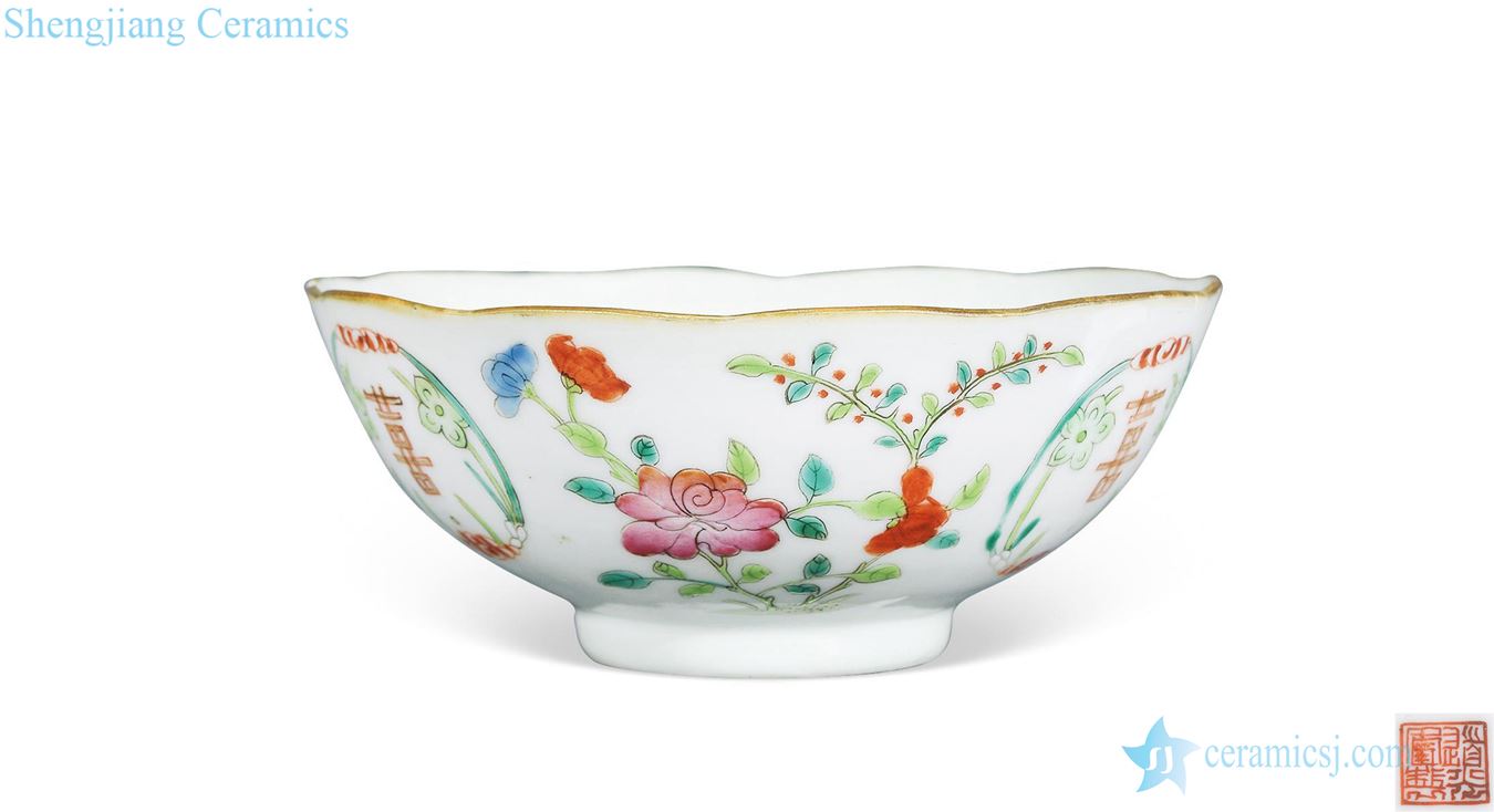 Clear light pastel happy character bowl
