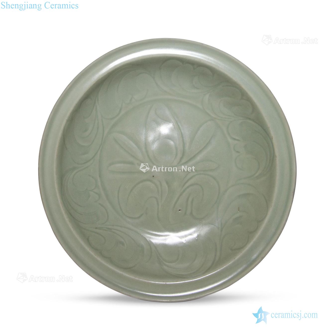 yuan Longquan celadon pattern plate