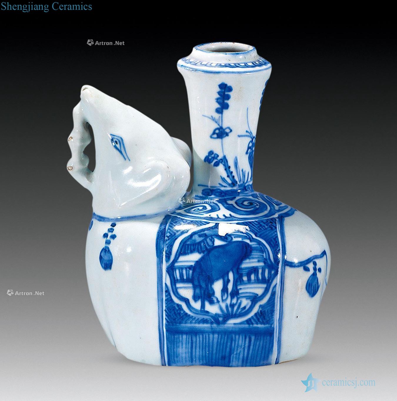 Ming wanli Blue and white like body forces