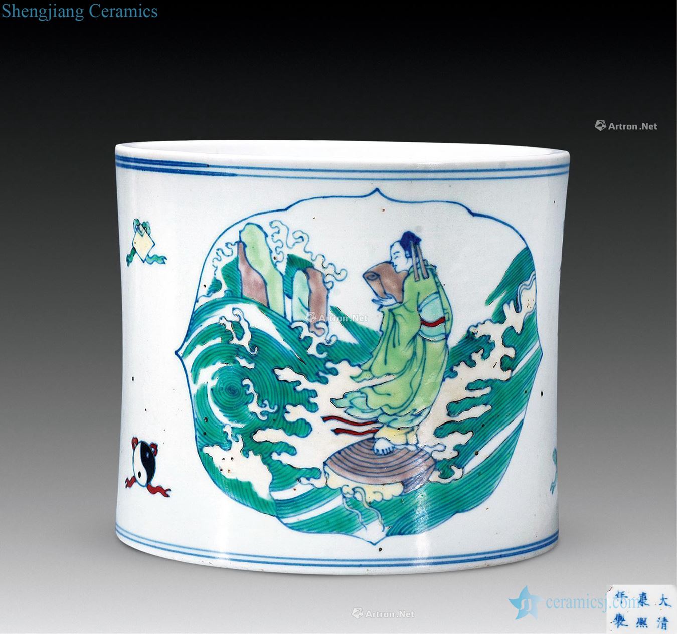 The qing emperor kangxi bucket color dominated the sea
