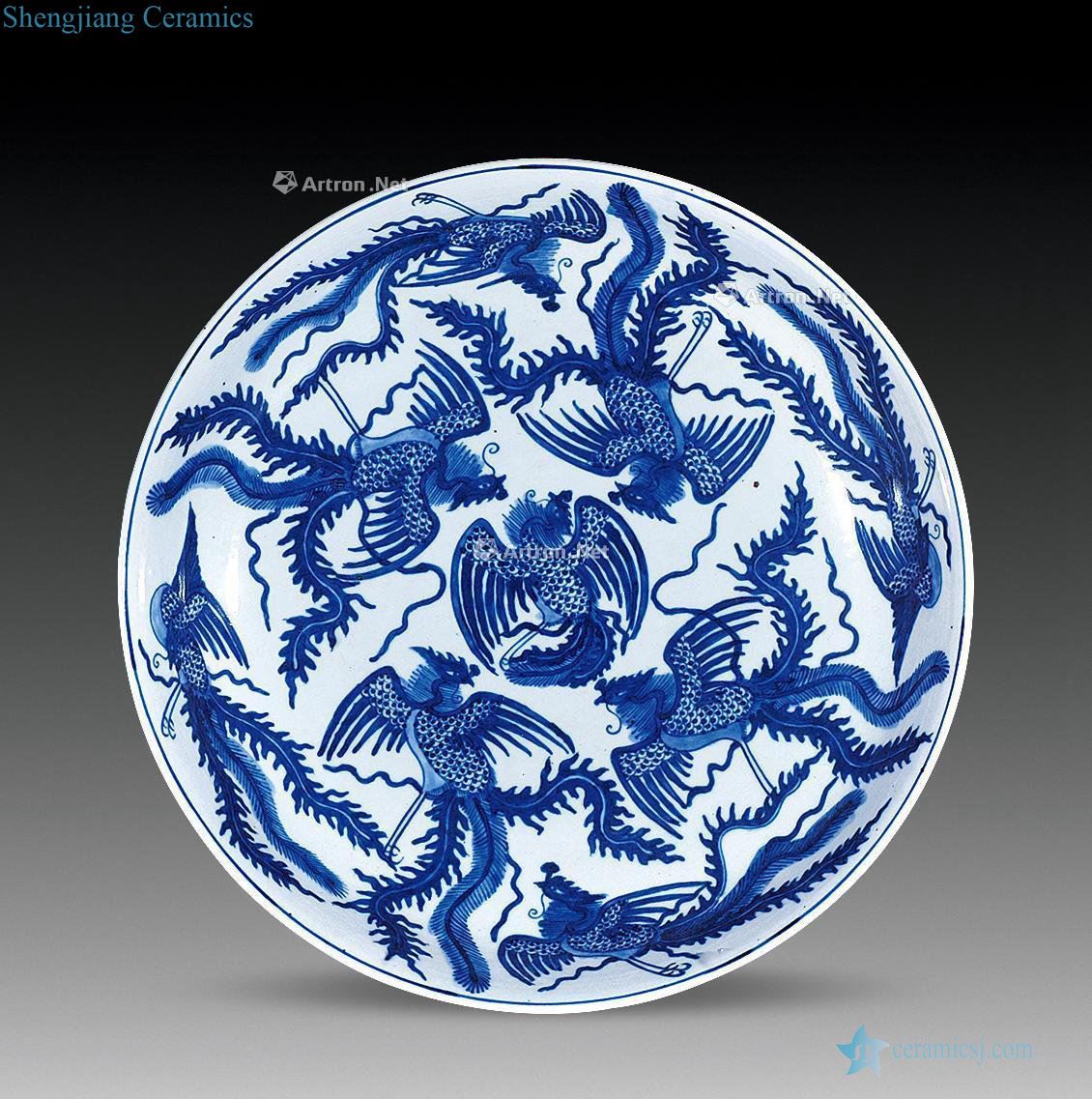 The qing emperor kangxi Blue group of chicken dish