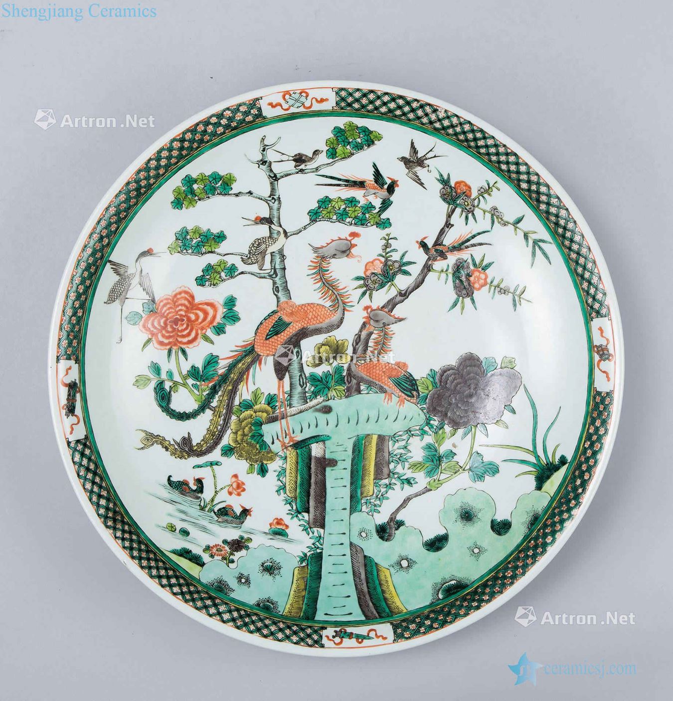 In the qing dynasty (1644-1911), the double phoenix flower grain market
