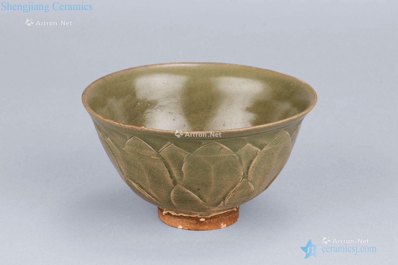 Northern song dynasty (960-1127), yao state kiln carved lotus-shaped bowl lines
