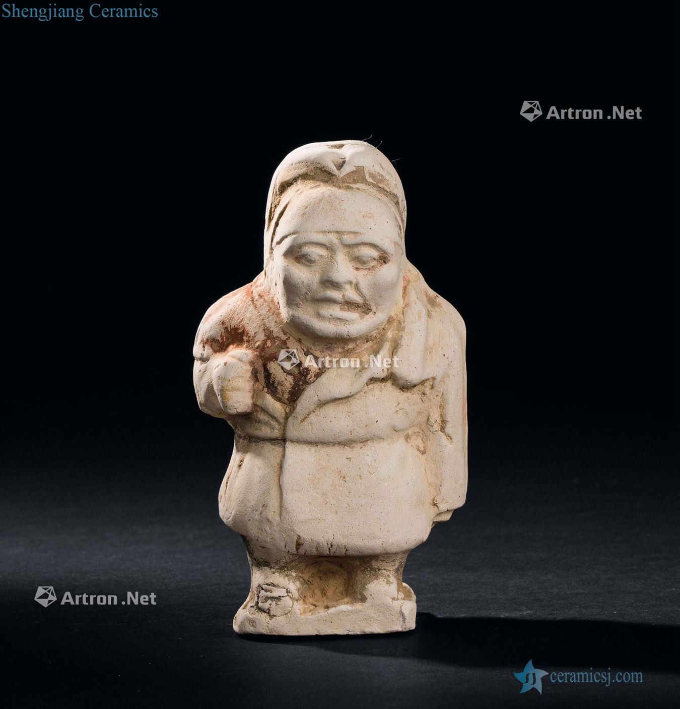The tang dynasty (618-907) painted pottery gnome figurines