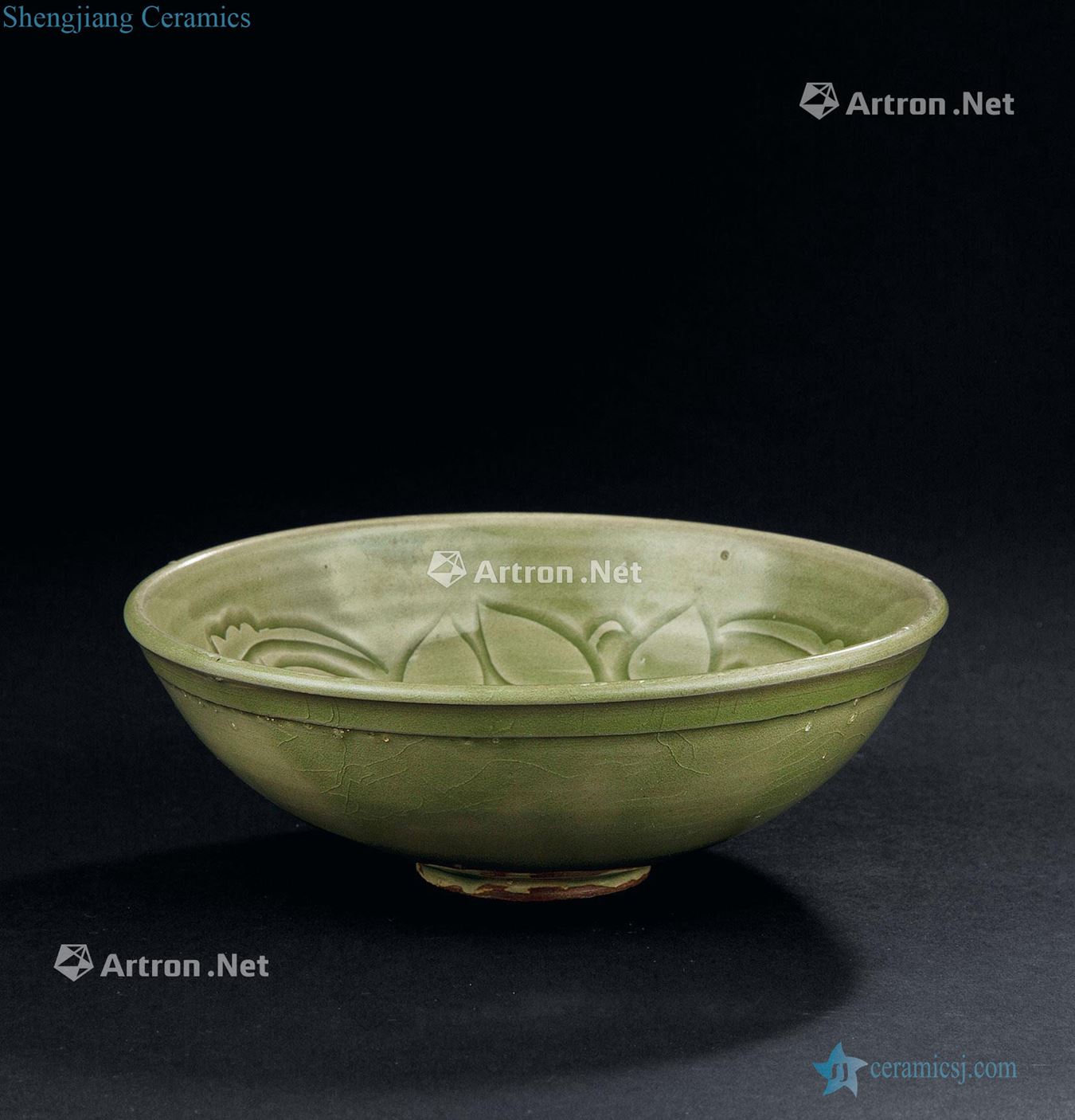 Jin (1115-1234), yao state kiln bowl lotus lotus decorative pattern
