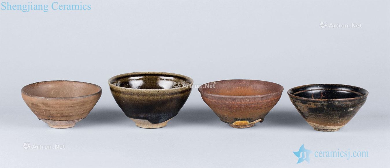 The song dynasty (960-1279) temmoku bowl (four pieces a set)