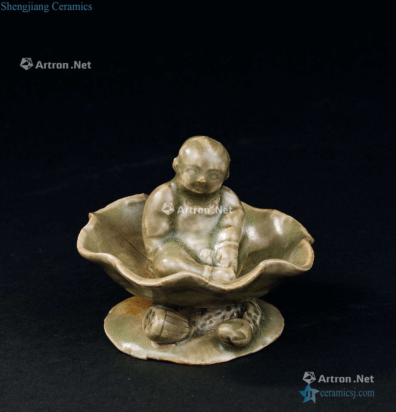 Northern song dynasty (960-1127), yao state kiln lotus leaves the lad furnishing articles
