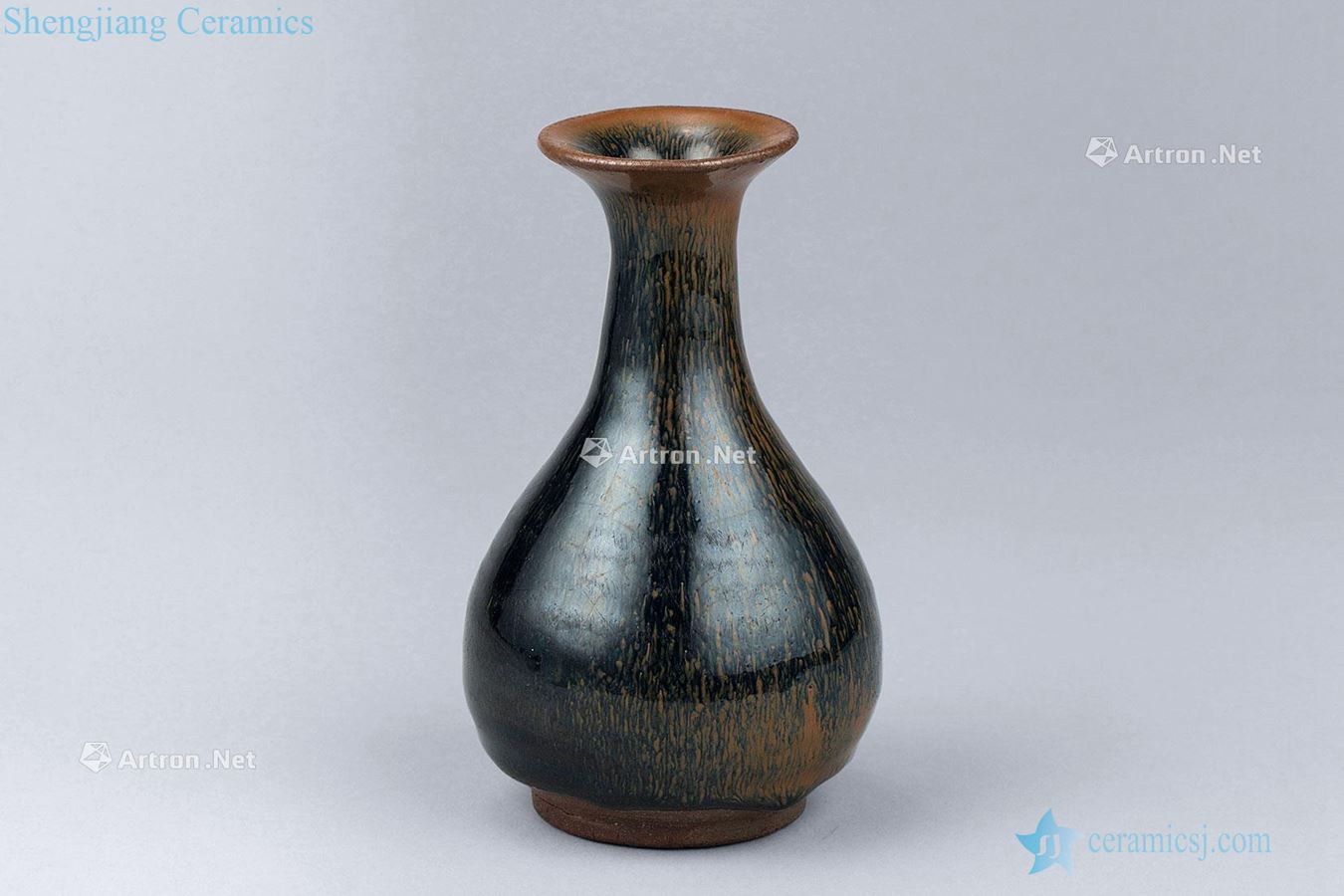 The song dynasty (960-1279) to build kilns temmoku vase