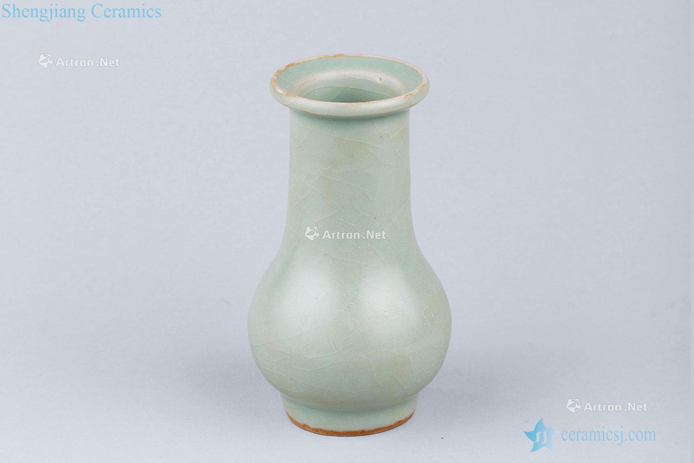 The song dynasty (960-1279), longquan celadon celadon flask
