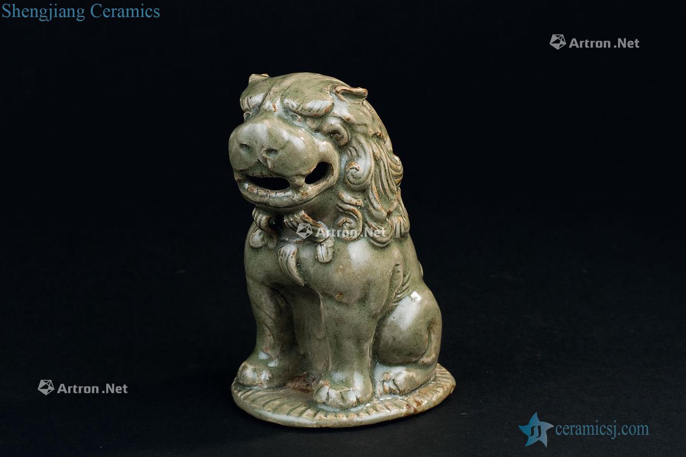 Jin (1115-1234), yao state kiln red lion furnishing articles