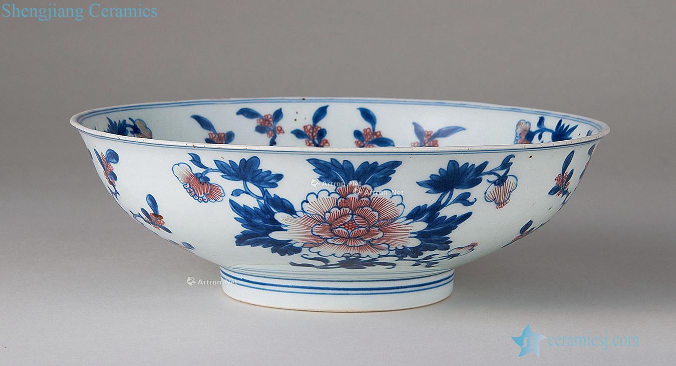 The blue and white bowl youligong decorative pattern