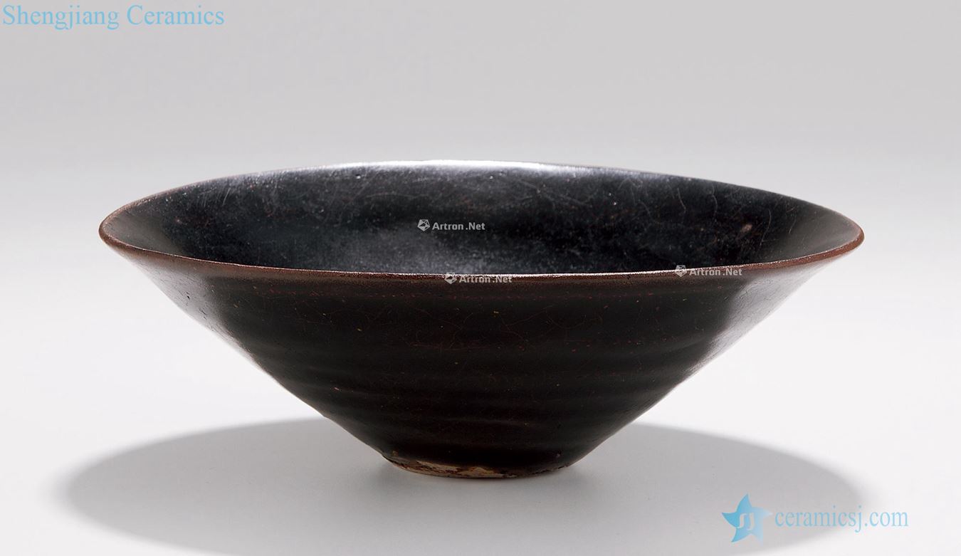 The song dynasty Jizhou kiln konoha temmoku bowl