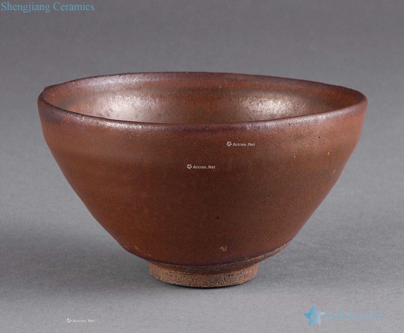 The song dynasty To build kilns photo ping kiln red persimmon temmoku bowl