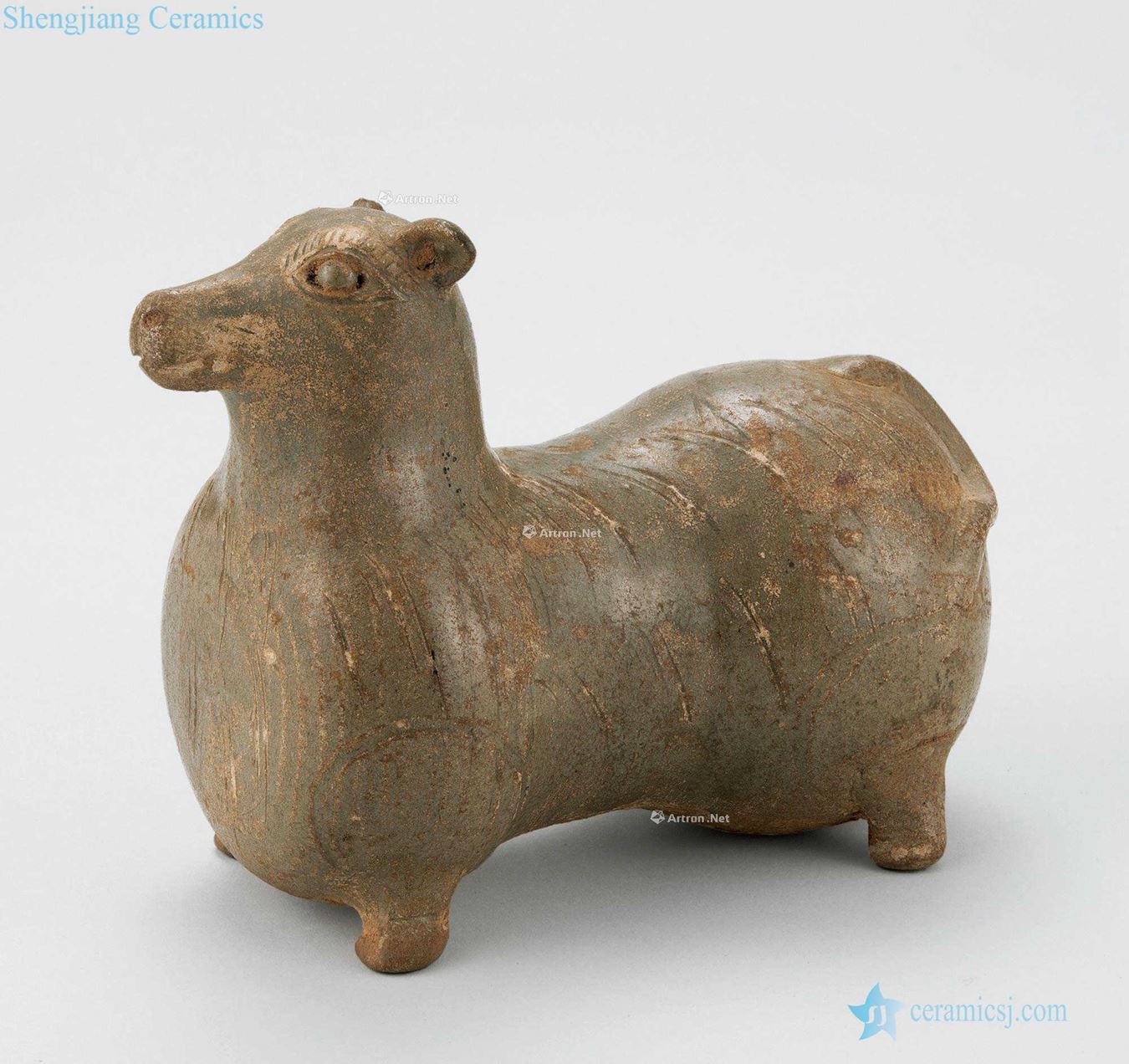 Jin yue ware green magnetic sheep