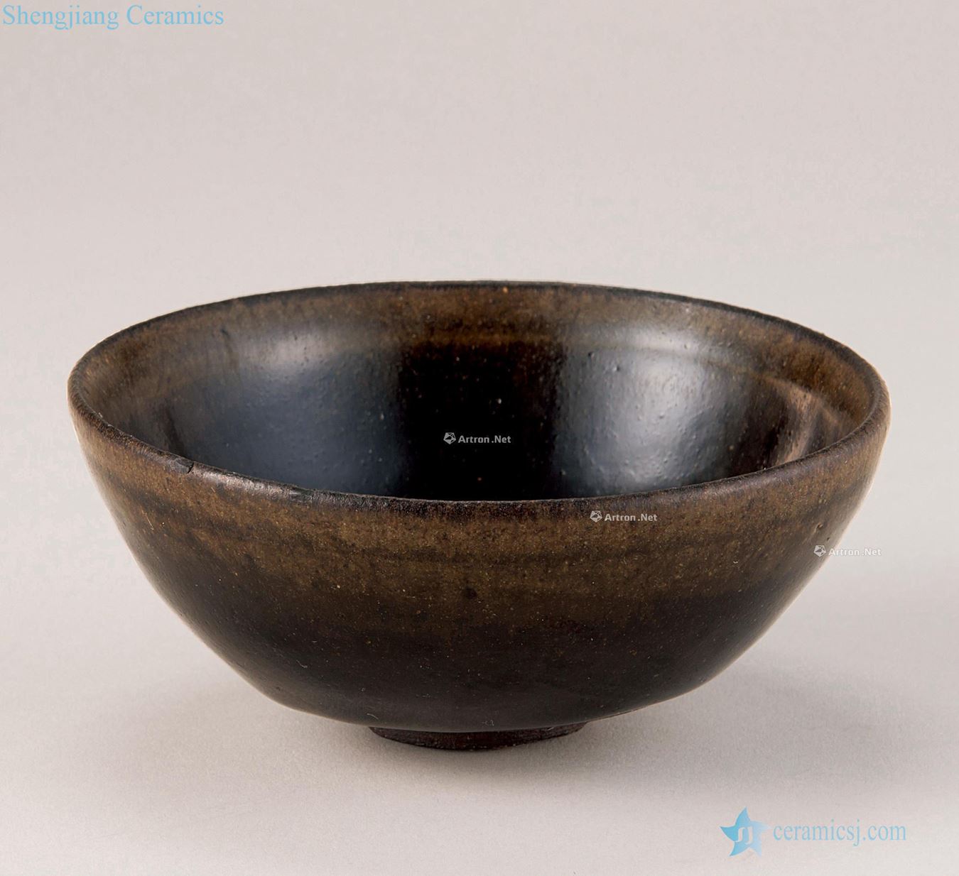 The song dynasty To build kilns huaping sharply glaze teacup