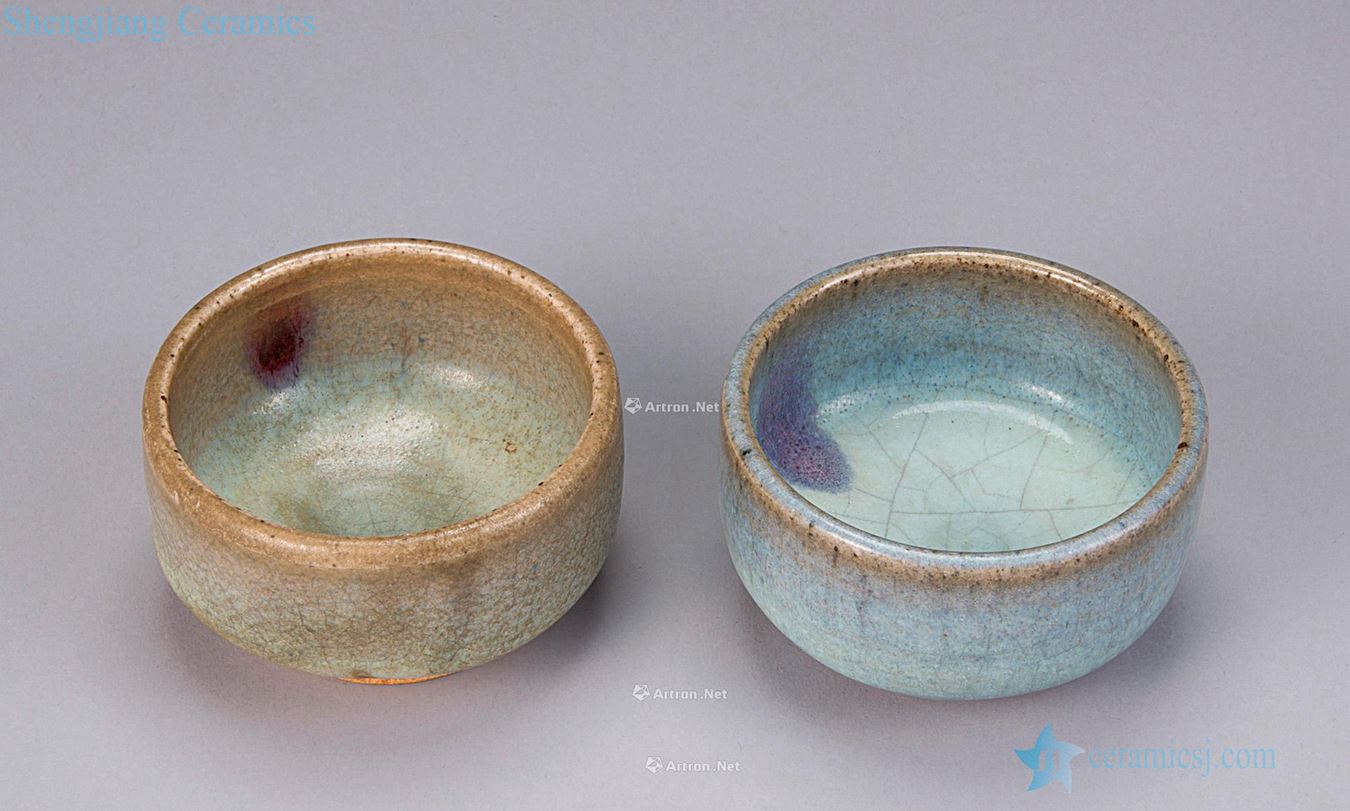 yuan The azure glaze masterpieces of purple cup