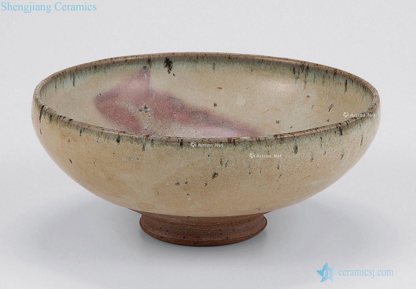 yuan Month white glazed red bowl