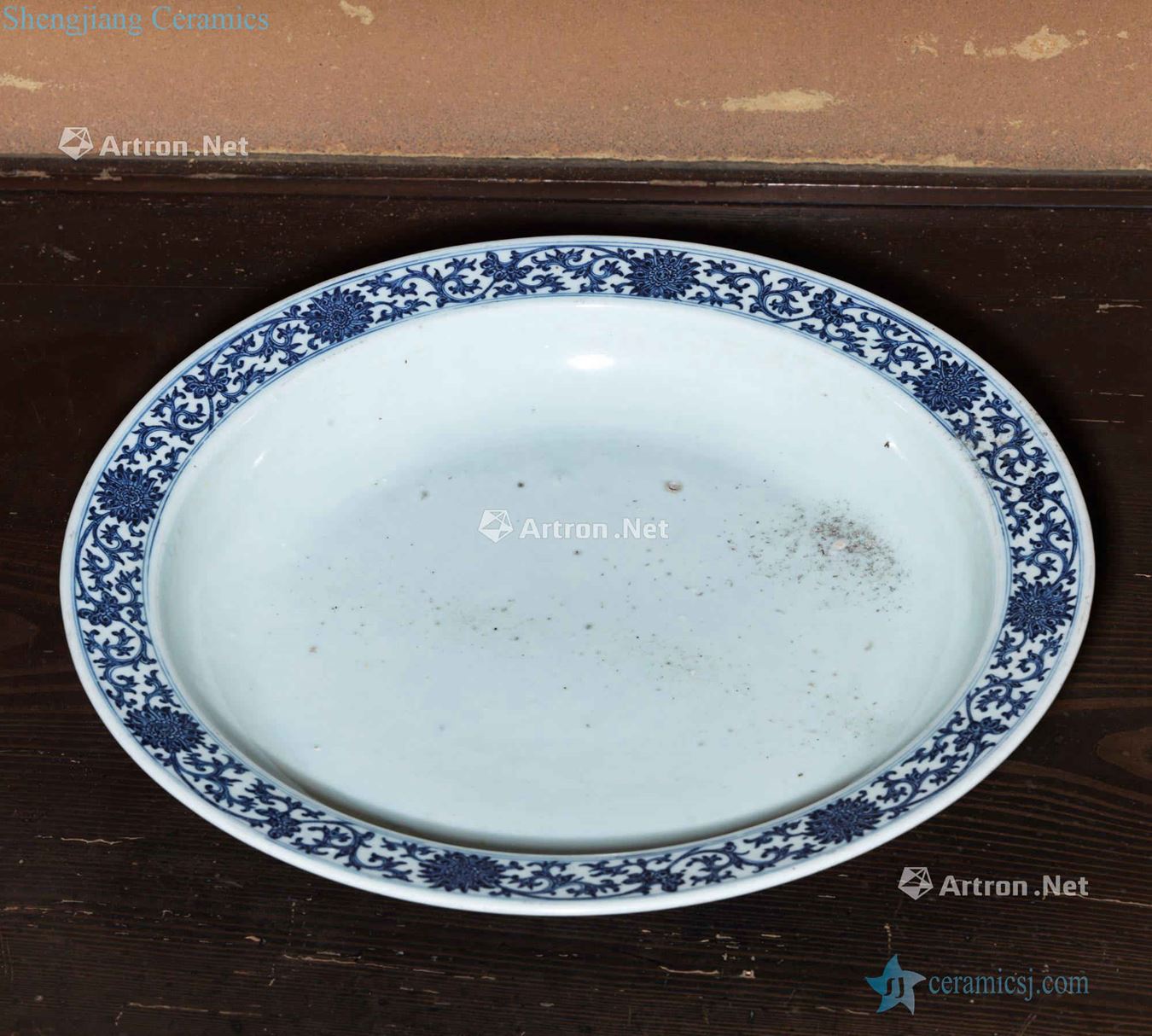 Qing porcelain plate