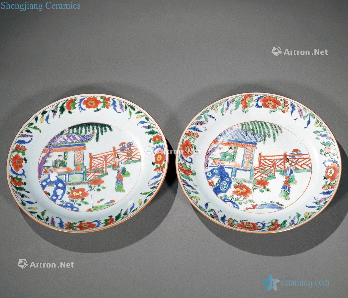 The qing emperor kangxi colorful west chamber plate (a)