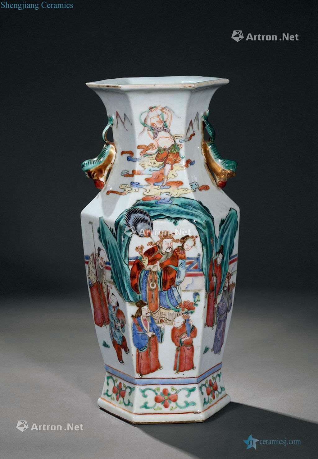 Qing dynasty vase pastel fairy story