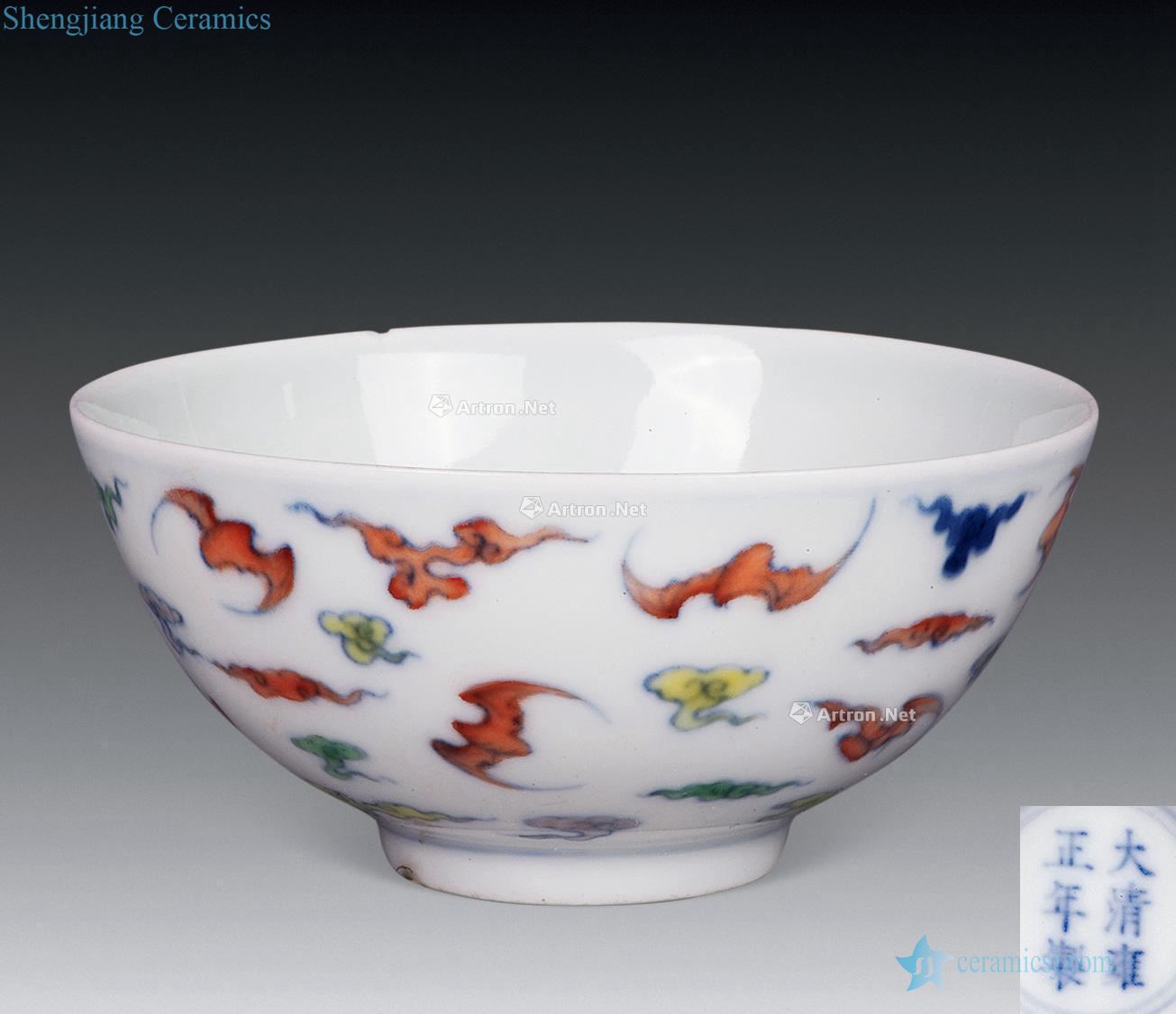 Qing bucket color small bowl