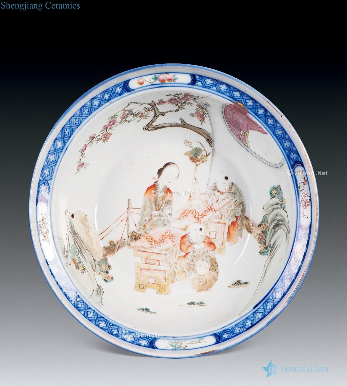 The late qing dynasty porcelain enamel traditional Chinese characters