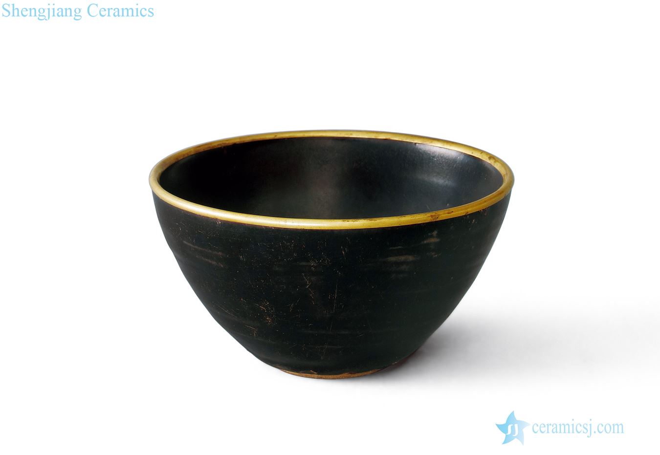 The southern song dynasty (1127 ~ 1279) jizhou kiln black glaze bowls
