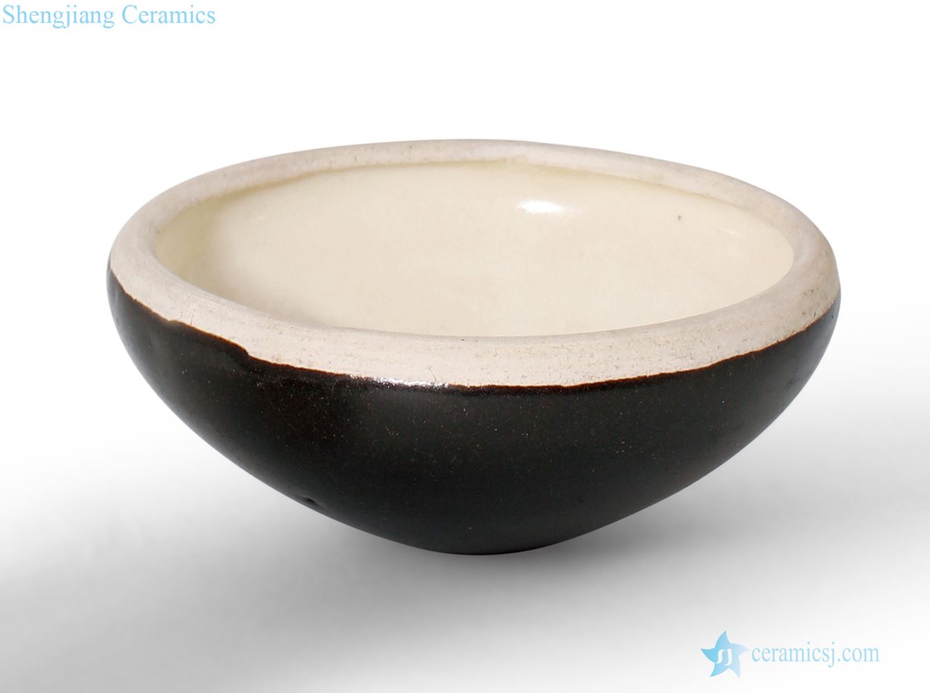 Tang (618 ~ 907) in the black glaze white pot (big)
